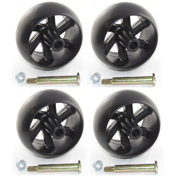 (4) 5" Deck Wheels Compatible With Husqvarna 174873, 532174873