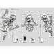 thumbnail image 4 of Halloween Window Stickers Halloween Halloween Party Decorations Skeleton Window Stickers X, 4 of 5