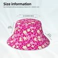 thumbnail image 3 of Fuzoiu Vintage Flowers Print Reflective Bucket Hat,Outdoor Hat for Men and Women,Bucket Hat for Travel Fishing Hunting Summer Camp, 3 of 6