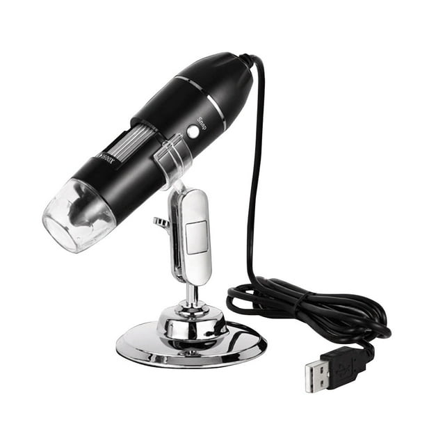 Kuymtek Cámara Microscópica USB Digital Lupa LED 500X para Reparación Teléfonos Móviles 1600X