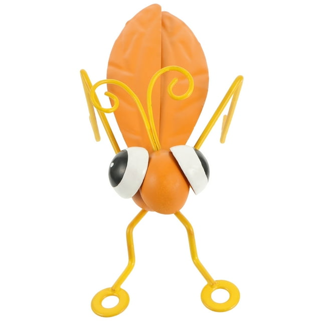 1pc Iron Art Insect Decoration Imitation Grasshopper Decor Scene Ornament