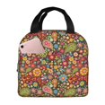 thumbnail image 1 of Easygdp Hippie Peace Love Bolsa Térmica Premium - Tela Oxford Impermeable, Gran Capacidad, Bolsillo Frontal, Unisex para Trabajo, Escuela, Actividades al Aire Libre y Picnics, 1 of 8