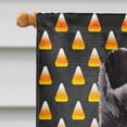 thumbnail image 3 of Black and White Collie Candy Corn Halloween House Flag, 3 of 4
