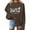 Brown, variant on Alkepwun Halloween Sweatshirts for Women Oversized 1692 They Missed One Graphic Shirt Fleece Sweatshirt Halloween Witch Shirt Holiday Pullover Tops