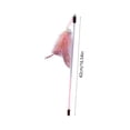 thumbnail image 3 of Dvkptbk cat teaser Cats Toy Feathers Cats Play Stick with Bells Interactive Game Stick Suitable for Kittens and Cats Replaceable Feathers Pet Training Exercise Toy, 3 of 6