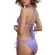 thumbnail image 4 of Trajes de baño Amzcrzy Tankini para mujer, traje de baño diamantes de cristal para mujer, traje de baño con tirantes de patchwork de color sólido, conjunto dividido para vacaciones, morado, L, 4 of 4