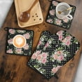 thumbnail image 5 of Pioneer Flower Kitchen Oven Mitt and Pot Holder Sets 4 Pcs for Baking, Cooking and Grilling, Heat Resistant Up To 392 °F, 5 of 7