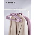 thumbnail image 2 of Velvet Hangers Clothes Hangers with Shoulder Notches Pants Bar Ink UCRFB, 2 of 7
