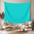 thumbnail image 2 of Turquoise Plaid Tapestry for Bedroom Wall Hanging Tapestry, Geometric Leaf Diamond Morocco Abstract Ceiling Backdrop Tapestries Poster Blanket Wall Decor for Teens Room Living Room Dorm 55" x 73", 2 of 8