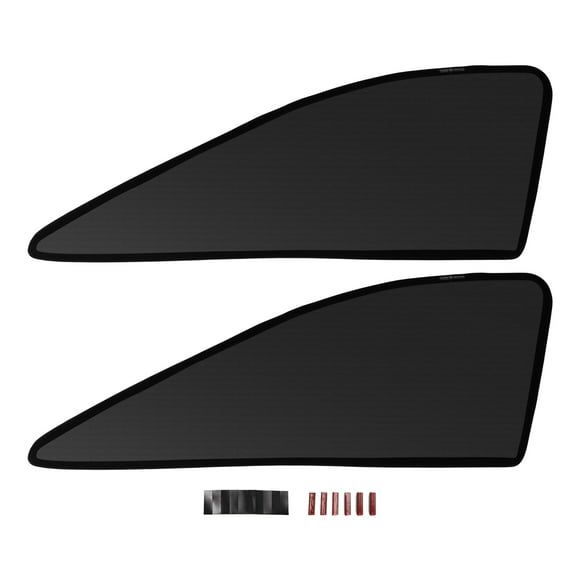 Unique Bargains Car Window Cover for Toyota Harrier 80 Series Windshield Sunshade Net for Driver and Passenger Side Sun Shade Black