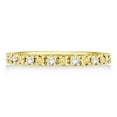 thumbnail image 3 of Yellow Canary and White Diamond Stackable Ring Band 14k Gold (0.25ct), 3 of 3