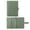 Green, variant on Cute A5 PU Leather 6-Ring Refillable Binder Cover with Pockets, Multicoloured Portable Budget Organizer Notebook for Work Travel Home Use (Paper Not Included)