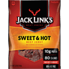 Jacks Link's Beef Jerky, Protein Snack, Sweet & Hot, 3.25oz