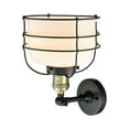 thumbnail image 5 of Innovations Lighting 201F Large Bell Cage Large Bell Cage 8" Wide Semi-Flush Ceiling, 5 of 6
