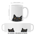 thumbnail image 5 of WIRESTER 11 Oz Ceramic Tea Cup Coffee Mug, Black Bombay Kitten Cat, 5 of 8