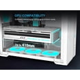 thumbnail image 6 of SAMA S50 ATX Mid Tower Case with 4 ARGB PWM Fans&Hub,PPLP A+ High Airflow Dual-Chamber Gaming Case,USB 3.2 Gen2x2 Type-C,Supports ATX/MATX/ITX Back-Connect Motherboard,410mm GPU&360mm Radiator,White, 6 of 13