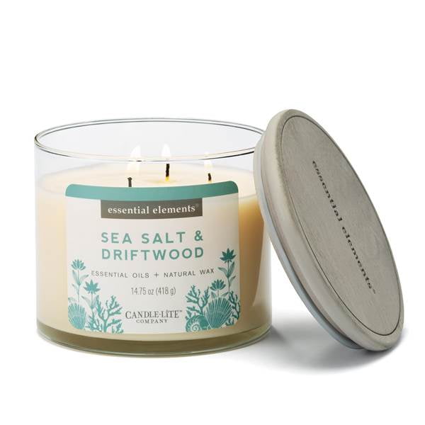 14.75 oz Sea Salt & Driftwood 3 Wick Candle