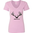 thumbnail image 3 of Inktastic Rack 'em Up in Camo Women's V-Neck T-Shirt, 3 of 5