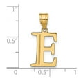 thumbnail image 2 of 10k Solid Yellow Gold Polished Etched Letter E Initial Pendant Necklace Pendant for Women - .5 Grams, 2 of 2