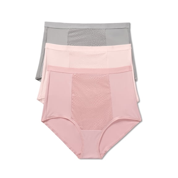 Warners® Blissful Benefits Women's Tummy-Smoothing Comfort High Waist Microfiber 3-Pack Brief S-3XL