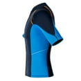 thumbnail image 3 of YiZYiF Man 15mm Neoprene Wetsuits Top Short Sleeve Rash Guard Shirts Professional Swimwear Navy Blue XL, 3 of 5
