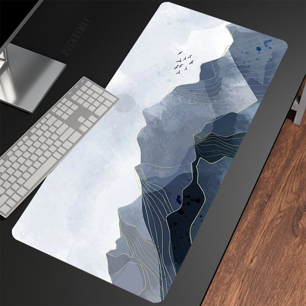 Alfombrilla de ratón grande para oficina, tapete para teclado, Alfombra de escritorio, arte abstracto, Pc, HD, alfombrilla de ratón de empresa para regalo LIUWENJING unisex
