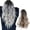 Grey, variant on Long Wavy Curly Wig with Bangs for Women, Heat Resistant Synthetic Natural Looking Fashion Wig for Daily Wear and Special Occasions(Brown-2,One Size)