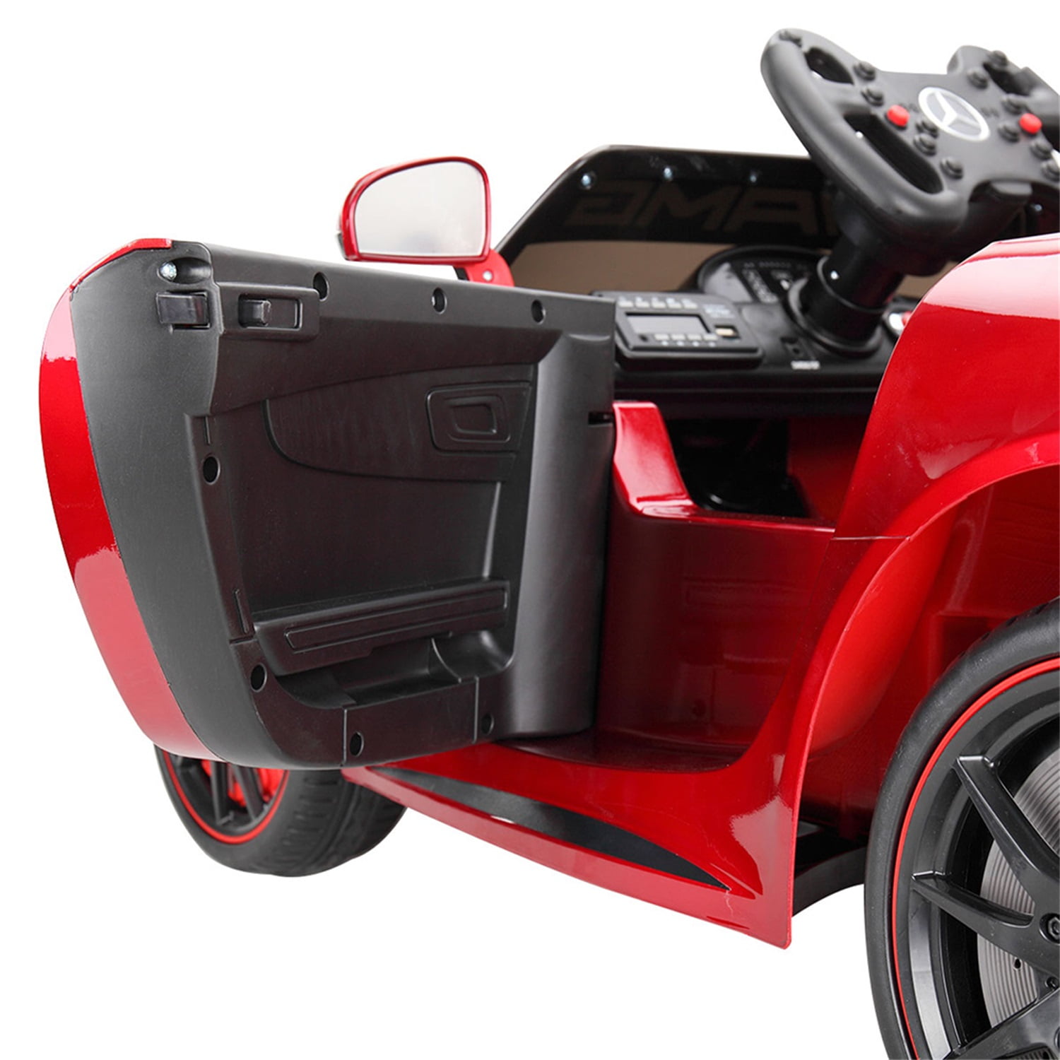 CIPACHO Licensed Benz GT 12V Powered Ride On Toy Car Electric Car for Kids 3-6 Years with MP3, Radio, Speed Shift, LED Lights, Red CIPACHO Licensed Benz GT 12V Powered Ride On Toy Car Electric Car for Kids 3-6 Years with MP3, Radio, Speed Shift, LED Lights, Red