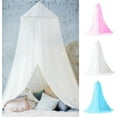 thumbnail image 4 of Mosquito Net for Bed King Canopy Bed Curtains Queen Size from Ceiling Hanging Dome Mosquito Netting Bed Tent Twin Girls Canopy Bed Decor for Crib Kid Baby Bed and Adult Beds (White), 4 of 6