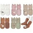 thumbnail image 1 of Toddler Non Slip Socks, Cute Baby Socks with Grips Crew Socks 5 Pairs, 1 of 5