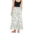 thumbnail image 7 of Women's Midi Skirts Floral A-Line Printed Ladies Skirts for Summer, White, 7 of 7