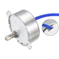 thumbnail image 3 of Motor Síncrono Eléctrico Uxcell Motor de Plato Giratorio 100-127 VAC 50-60Hz CCW/CW 4W 0.8-1RPM, 3 of 5