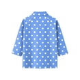 thumbnail image 5 of Zip-Front Polo Top for Women - Casual 3/4 Sleeve Blouse with Collar, Perfect for Golf, Tennis or Active Lifestyle Blue 2XL, 5 of 7