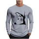 thumbnail image 2 of Blusas y camisas de manga larga y cuello redondo para hombre, moda informal, estampado, deportivas, de manga larga y cuello redondo, blusas, camisas, blusas para hombre, poliéster, 2 of 5