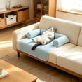 thumbnail image 4 of Dog Cooling Mat Summer Cool Down Pad for Cats and Dogs Breathable Ice Silk Dog Bed Mat Portable Washable Indoor 31.5x23.6in by MPOISVA, 4 of 6