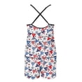 thumbnail image 6 of XIAOCHA Women's Patriotic Star Print Pajama Set Loose Camisole V Neck Sleepwear Soft Bold Sleep Pajamas Set, 6 of 6