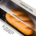 thumbnail image 6 of Galashield Bread Box for Kitchen Countertop | Bread Holder Storage Container | Bread Bin Stainless Steel with Frosted Acrylic Roll Top, 6 of 8