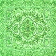 thumbnail image 1 of Ahgly Company Indoor Square Medallion Green Traditional Area Rugs, 8' Square, 1 of 1