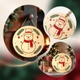 thumbnail image 4 of Dalxymotic Christmas Wooden Hanging Decor, Round Furniture Decoration, Creative Christmas Ornament, Festive Hanging Ornament, Christmas Wooden Decor for Home, Mantel, Tree, Shelf, 4 of 7