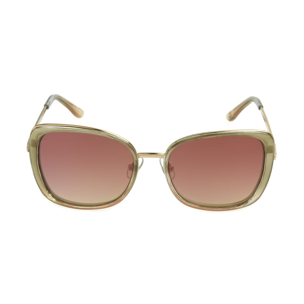 Foster Grant Foster Grant Women's Brown Mirrored Square Sunglasses
