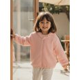 thumbnail image 4 of Miaouyo Girl Boys Hooded Plush Jacket Adorable Solid Color Bear Ear Long Sleeve Zipper Up Outerwear, 4 of 9