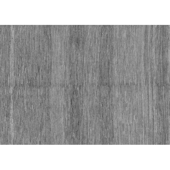 Ahgly Company Machine Washable Indoor Rectangle Abstract Gray Modern Area Rugs, 7' x 9'