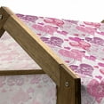 thumbnail image 5 of Hearts Pet House, Valentines Day Inspired Ornamental Love Pattern in Pink Tones, Outdoor & Indoor Portable Dog Kennel with Pillow and Cover, 5 Sizes, Hot Pink Purple Pink, by Ambesonne, 5 of 5