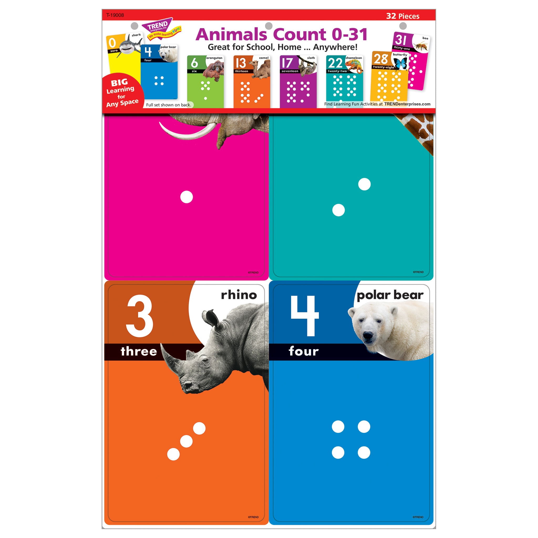 TREND Animals Count 0-31 Learning Set