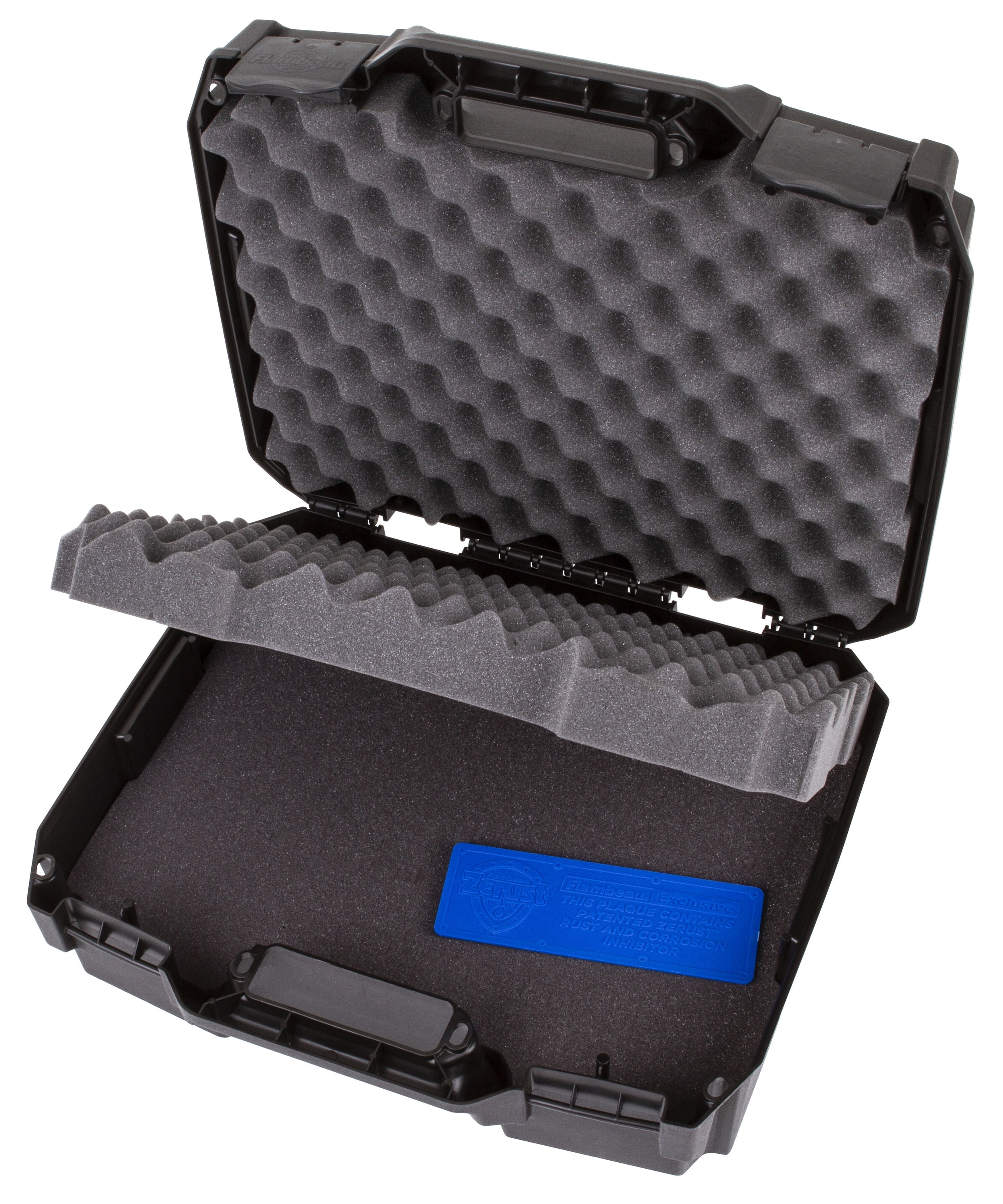 Flambeau 1511DDP Tactical Pistol Case Double Deep 15.25" L x 11.5" W x 4.8" D Polymer Black