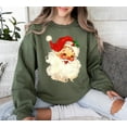thumbnail image 5 of Retro Santa Sweater,Vintage Santa Christmas Sweatshirt,Retro Santa Claus Shirt,Womens Christmas Tee,Holiday Clothing Women, 5 of 5