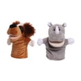 thumbnail image 1 of 2 marionetas de peluche de animales para niños, marionetas de mano, lindos y suaves rinocerontes y perros, juguetes educativos, juguete de peluche de, 1 of 8