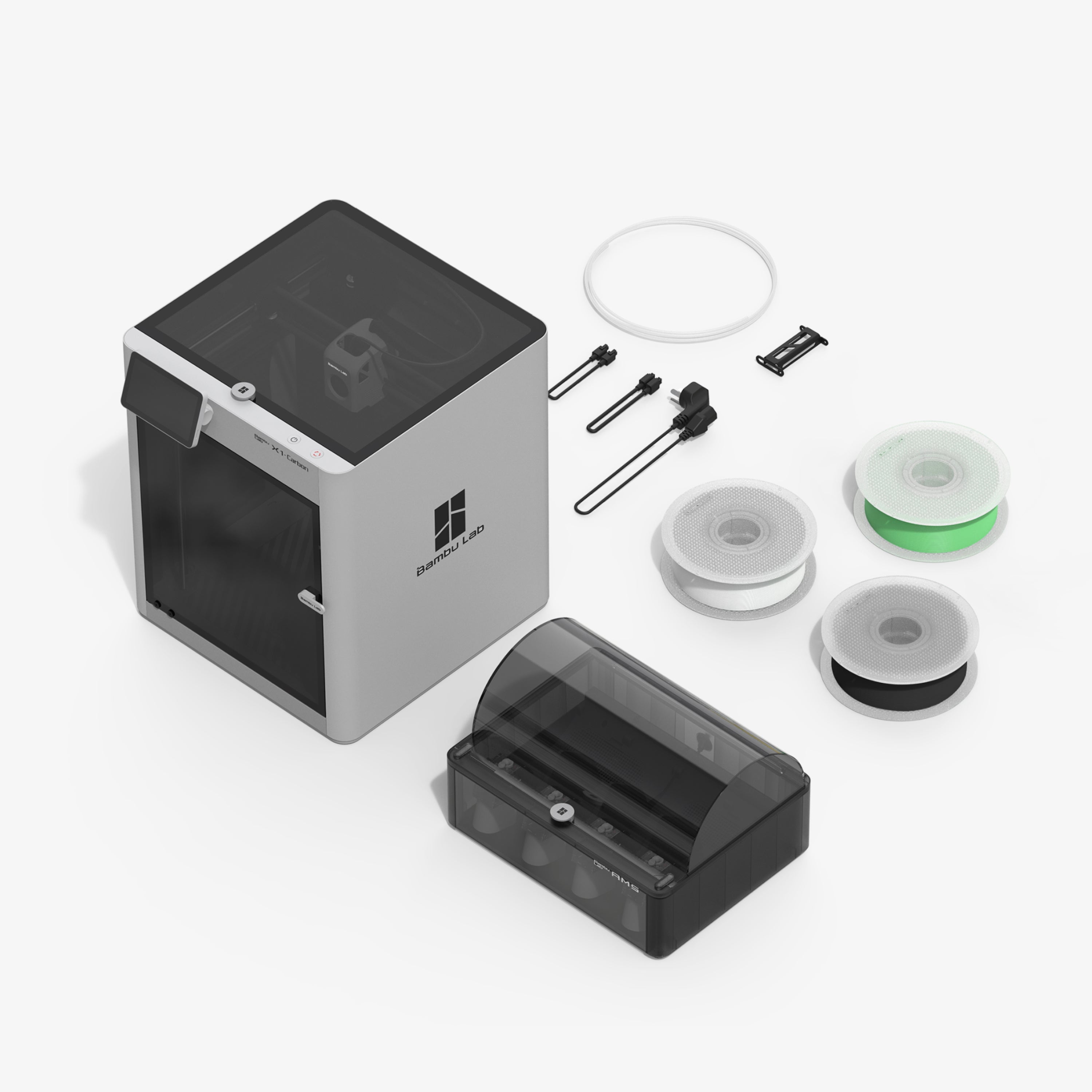 その他 Bambu Lab X1 Series Combo PF001-P SA001 Bambu Lab - X1C Combo 3D Printer - Silver - Walmart.com