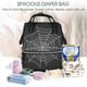 thumbnail image 5 of Disketp A Web With A Spider Mochila de Pañales de Gran Capacidad con Múltiples Bolsillos, Mochila de Viaje Multifuncional para Bebé, Unisex, Moderna y Resistente, 5 of 6