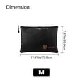 thumbnail image 5 of Fireproof Document Bags, 3 Size Waterproof and Fireproof Cash Money Bag, Safe Storage Pouch Envelope Bag Fireproof Safe Storage Pouch Organizer with Zipper for Document Holder,File,Cash and Tablet, 5 of 5